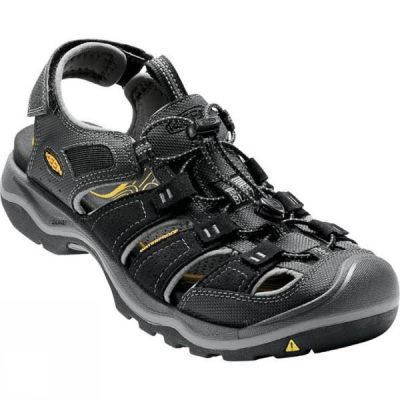 Sandalias Keen Rialto H2 Hombre - Negras / Gris - Chile WIY194826